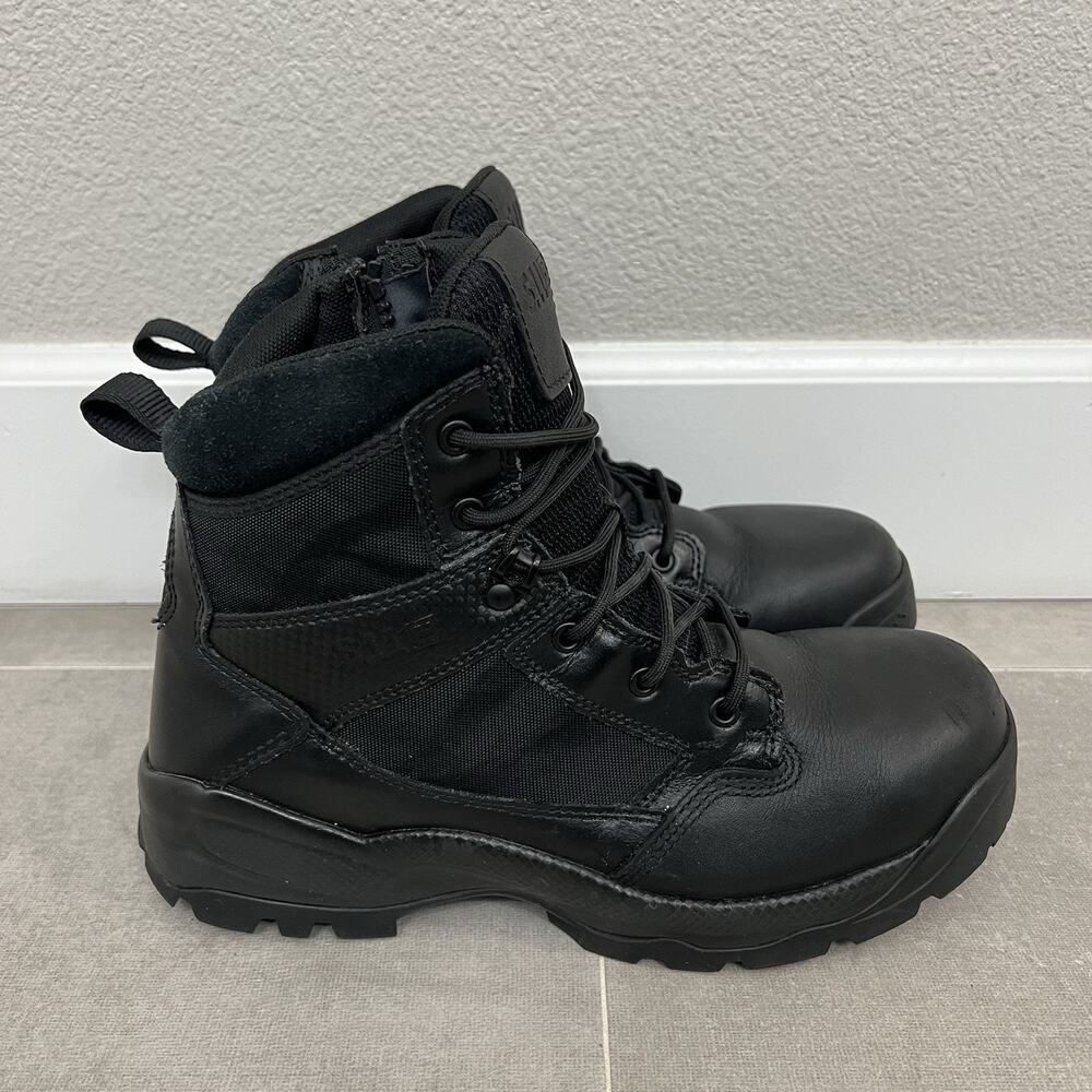 5.11 Tactical ATAC 2.0 Mens Size 11.5 Black Utility Zip Up Work Wear Boots Shoes